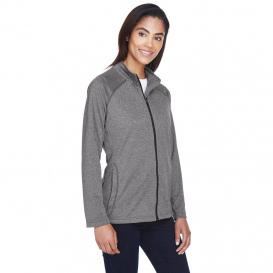 Devon & Jones DG420W Ladies Stretch Tech-Shell Compass Full Zip - Dark Grey Heather