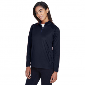 Devon & Jones DG440W Ladies Stretch Tech-Shell Compass Quarter-Zip - Navy