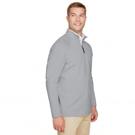 Devon & Jones DG480 CrownLux Performance Clubhouse Micro-Stripe Quarter-Zip - Black