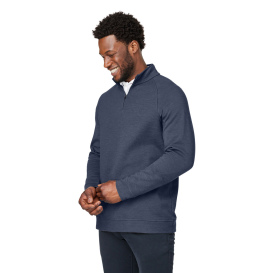Devon & Jones DG481 Men\'s New Classics Charleston Quarter-Zip - Navy Melange