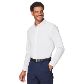 Devon & Jones DG505 CrownLux Performance Spencer Poplin Shirt - White