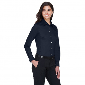 Devon & Jones DG530W Ladies Crown Woven Collection Solid Stretch Twill - Navy