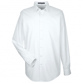 Devon & Jones DG532 Men\'s Crown Woven Collection Royal Dobby Shirt - White