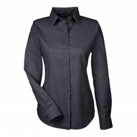 Devon & Jones DG532W Ladies Crown Woven Collection Royal Dobby Shirt - Black