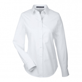 Devon & Jones DG532W Ladies Crown Woven Collection Royal Dobby Shirt - White