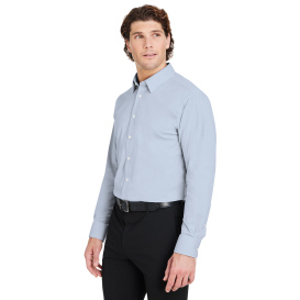 Devon & Jones DG537 CrownLux Performance Microstripe Shirt - Navy/White