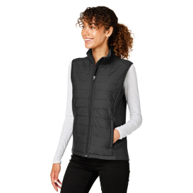 Devon & Jones DG706W Ladies New Classics Charleston Hybrid Vest - Black Melange/Black