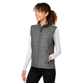 Devon & Jones DG706W Ladies New Classics Charleston Hybrid Vest - Graphite Melange/Graphite