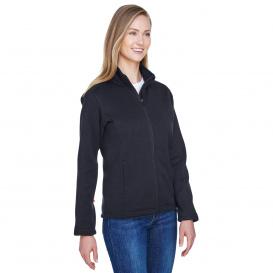 Devon & Jones DG793W Ladies Bristol Full Zip Sweater Fleece Jacket - Black