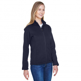 Devon & Jones DG793W Ladies Bristol Full Zip Sweater Fleece Jacket - Navy