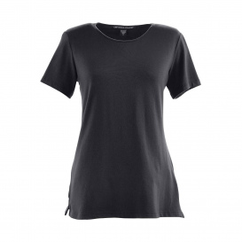 Devon & Jones DP182W Ladies Perfect Fit Shell T-Shirt - Black
