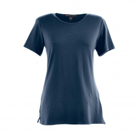 Devon & Jones DP182W Ladies Perfect Fit Shell T-Shirt - Navy