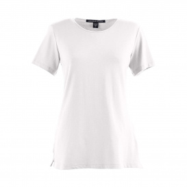 Devon & Jones DP182W Ladies Perfect Fit Shell T-Shirt - White