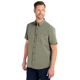 HUK H150154 Kona Solid Short Sleeve Shirt - Moss