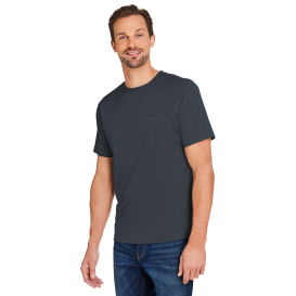 Harriton M118 Unisex Charge Snag and Soil Protect Long-Sleeve T-Shirt - Dark Charcoal