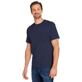 Harriton M118 Unisex Charge Snag and Soil Protect Long-Sleeve T-Shirt - Dark Navy
