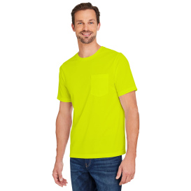 Harriton M118 Unisex Charge Snag and Soil Protect Long-Sleeve T-Shirt - Safety Yellow