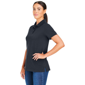 Harriton M205W Ladies Valiant Cotton Snag Protect Polo - Dark Charcoal