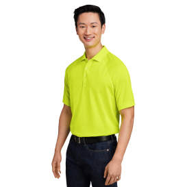 Harriton M208 Mens Charge Snag and Soil Protect Polo - Safety Yellow