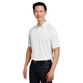 Harriton M208 Mens Charge Snag and Soil Protect Polo - White