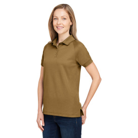 Harriton M208W Ladies Charge Snag and Soil Protect Polo - Coyote Brown