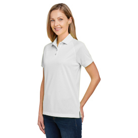 Harriton M208W Ladies Charge Snag and Soil Protect Polo - White