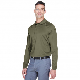 Harriton M211L Mens Advantage Snag Protection Plus Long-Sleeve Tactical Polo - Tactical Green