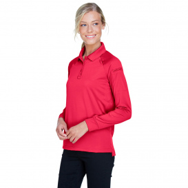 Harriton M211LW Ladies Advantage Snag Protection Plus Long Sleeve Tactical Polo - Red