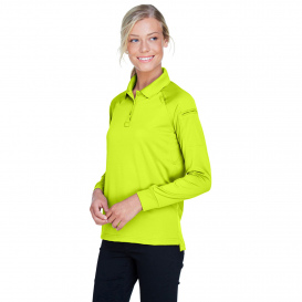 Harriton M211LW Ladies Advantage Snag Protection Plus Long Sleeve Tactical Polo - Safety Yellow
