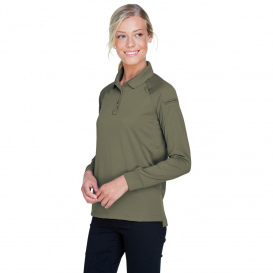 Harriton M211LW Ladies Advantage Snag Protection Plus Long Sleeve Tactical Polo - Tactical Green