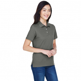 Harriton M265W Ladies 5.6 oz. Easy Blend Polo - Charcoal
