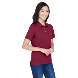 Harriton M265W Ladies 5.6 oz. Easy Blend Polo - Wine