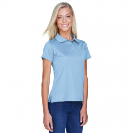 Harriton M315W Ladies 4 oz. Polytech Polo - Light Blue