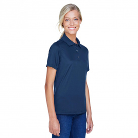 Harriton M345W Ladies Advantage Snag Protection Plus IL Snap Placket Polo - Dark Navy