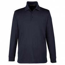Harriton M348L Men's Advantage Snag Protection Plus IL Long Sleeve Polo - Dark Navy
