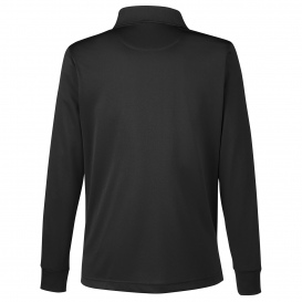 Harriton M348LW Ladies Advantage Snag Protection Plus IL Long Sleeve Polo - Black