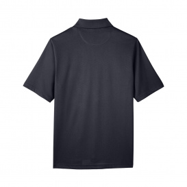Harriton M348P Men's Advantage Snap Protection Plus IL Pocket Polo - Black