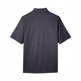 Harriton M348P Men's Advantage Snap Protection Plus IL Pocket Polo - Dark Charcoal