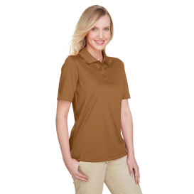 Harriton M348W Ladies Advantage Snag Protection Plus IL Polo - Duck Brown