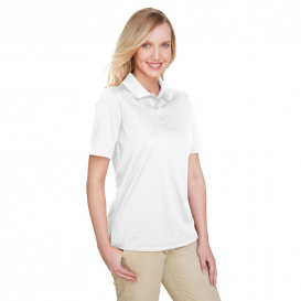 Harriton M348W Ladies Advantage Snag Protection Plus IL Polo - White