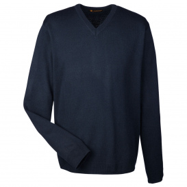 Harriton M420 Men\'s Pilbloc V-Neck Sweater - Dark Navy