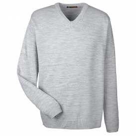 Harriton M420 Men\'s Pilbloc V-Neck Sweater - Grey Heather