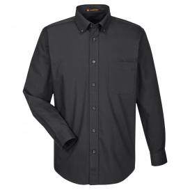 Harriton M510 Men\'s 3.1 oz. Essential Poplin - Black