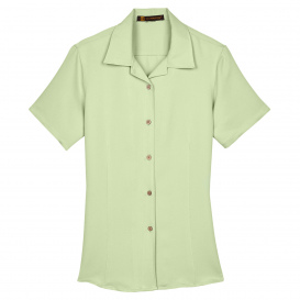 Harriton M570W Ladies Bahama Cord Camp Shirt - Green Mist