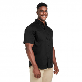 Harriton M585 Men\'s Advantage IL Short-Sleeve Work Shirt - Black