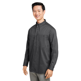 Harriton M585L Men's Advantage IL Long-Sleeve Work Shirt - Dark Charcoal