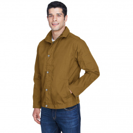 Harriton M705 Men\'s Auxiliary Canvas Work Jacket - Duck Brown