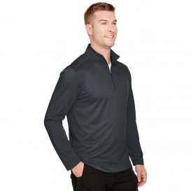 Harriton M748 Men\'s Advantage Snag Protection Plus IL 1/4-Zip - Dark Charcoal