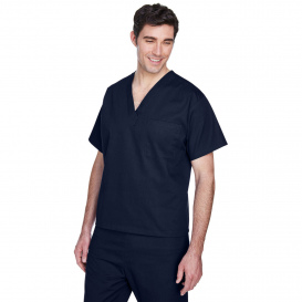 Harriton M897 Adult Restore 4.9 oz. Scrub Top - Dark Navy