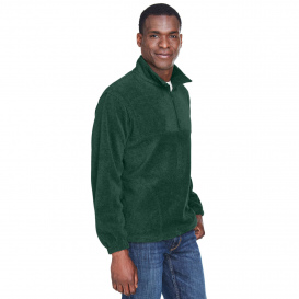 Harriton M980 Adult 8 oz. 1/4-Zip Fleece Pullover - Hunter